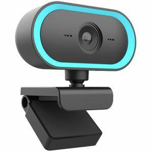 C11 2K beeldkwaliteit HD zonder vervorming 360 graden roteren ingebouwde microfoon geluid heldere webcams met statief (blauw) Webcams