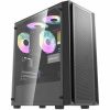 PC behuizingen Darkflash DK353 ATX zwart computer case