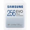 Samsung Samsung EVO Plus SD Kaart Geheugenkaart Camera 130 MB/s 256 GB Geheugenkaarten