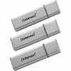 Intenso (Intenso) Alu Line USB stick 16GB USB 2.0 zilver 3 PACK USB-sticks