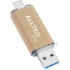 USB-sticks USB stick Dual USB USB C 32 GB Goud Allteq