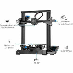 Printers CREALITY Ender 3 V2 Craborundom Glass Platform Ultra silent DIY 3D Printer Print Formaat: 22 x 22 x 25cm EU Plug