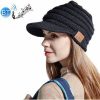 YZ Binaural Call Music Bluetooth Cap Winter Warm Wireless Headset Cap Headsets