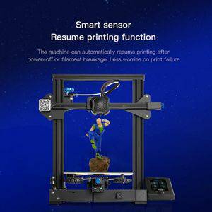 Printers CREALITY Ender 3 V2 Craborundom Glass Platform Ultra silent DIY 3D Printer Print Formaat: 22 x 22 x 25cm EU Plug